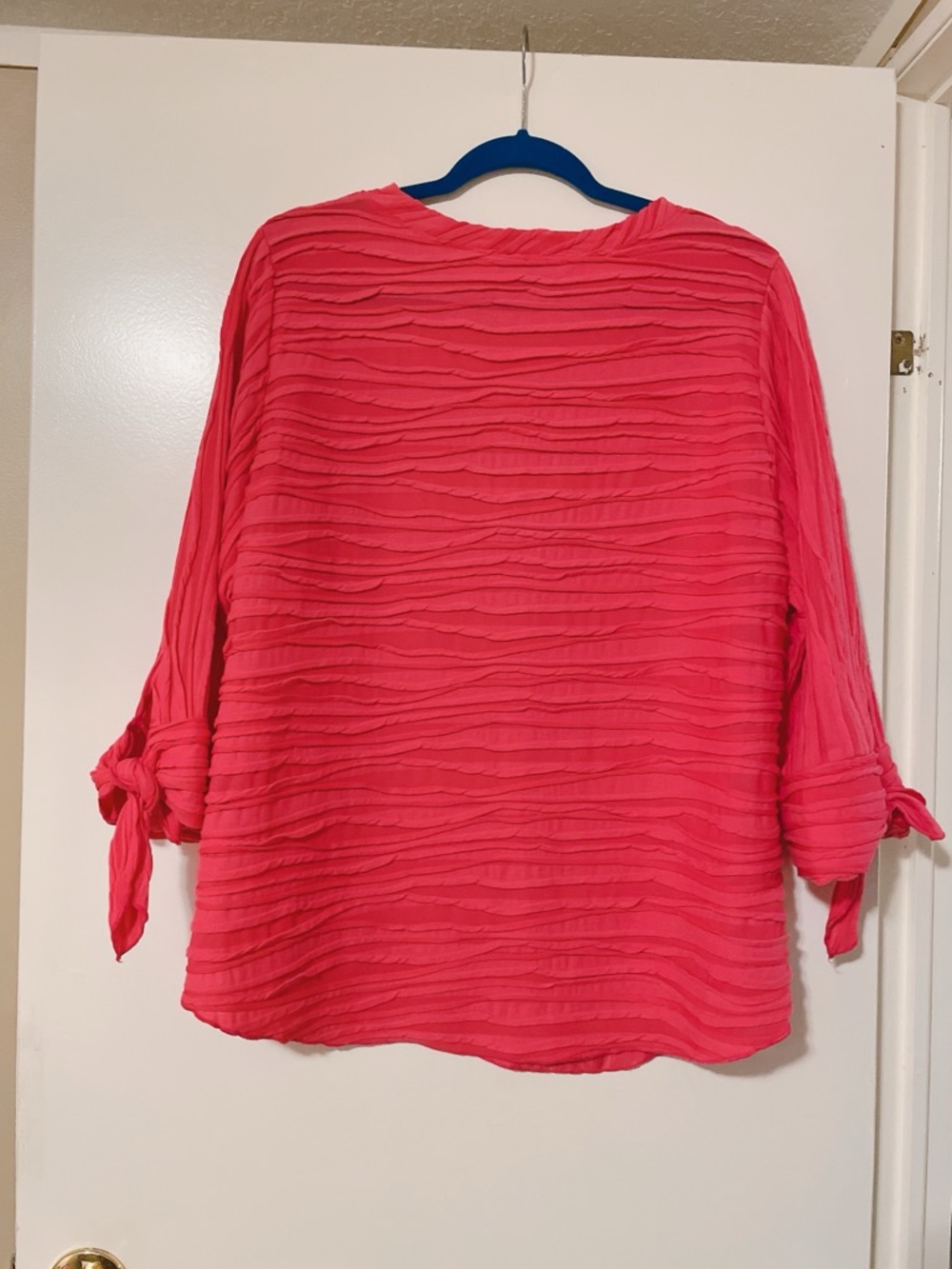IC By Connie K Hot Pink Blouse Size L - Picture 5 of 6